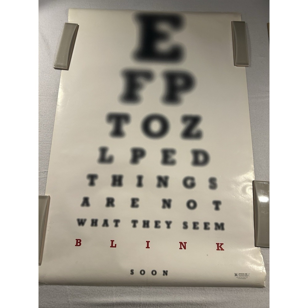 40x27 BLINK Original Movie‎ Poster 1 Sheet Double Sided 1993